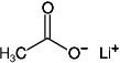 Structural formula of Lithium Acetate Dihydrate - 1 M