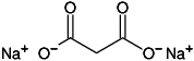 Structural formula of Sodium Malonate - 2 M (Malonic acid Disodium salt Monohydrate)