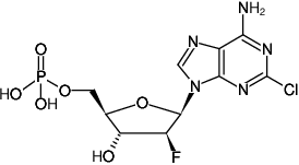 Structural formula of Clofarabine-5'-monophosphate (Triethylammonium salt)