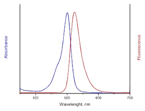 excitation and emission spectrum of AF488
