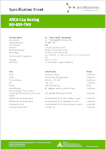 Preview ARCA Cap Analog Specifications
